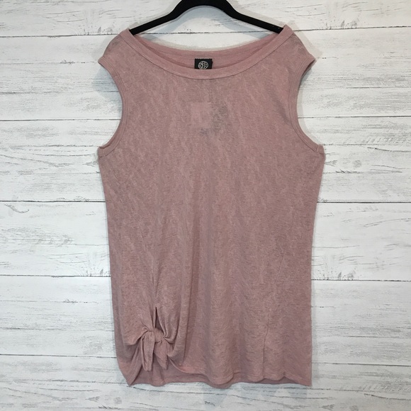 bobeau Tops - Bobeau Tie Front Tank Top Mauve T-Shirt NWT